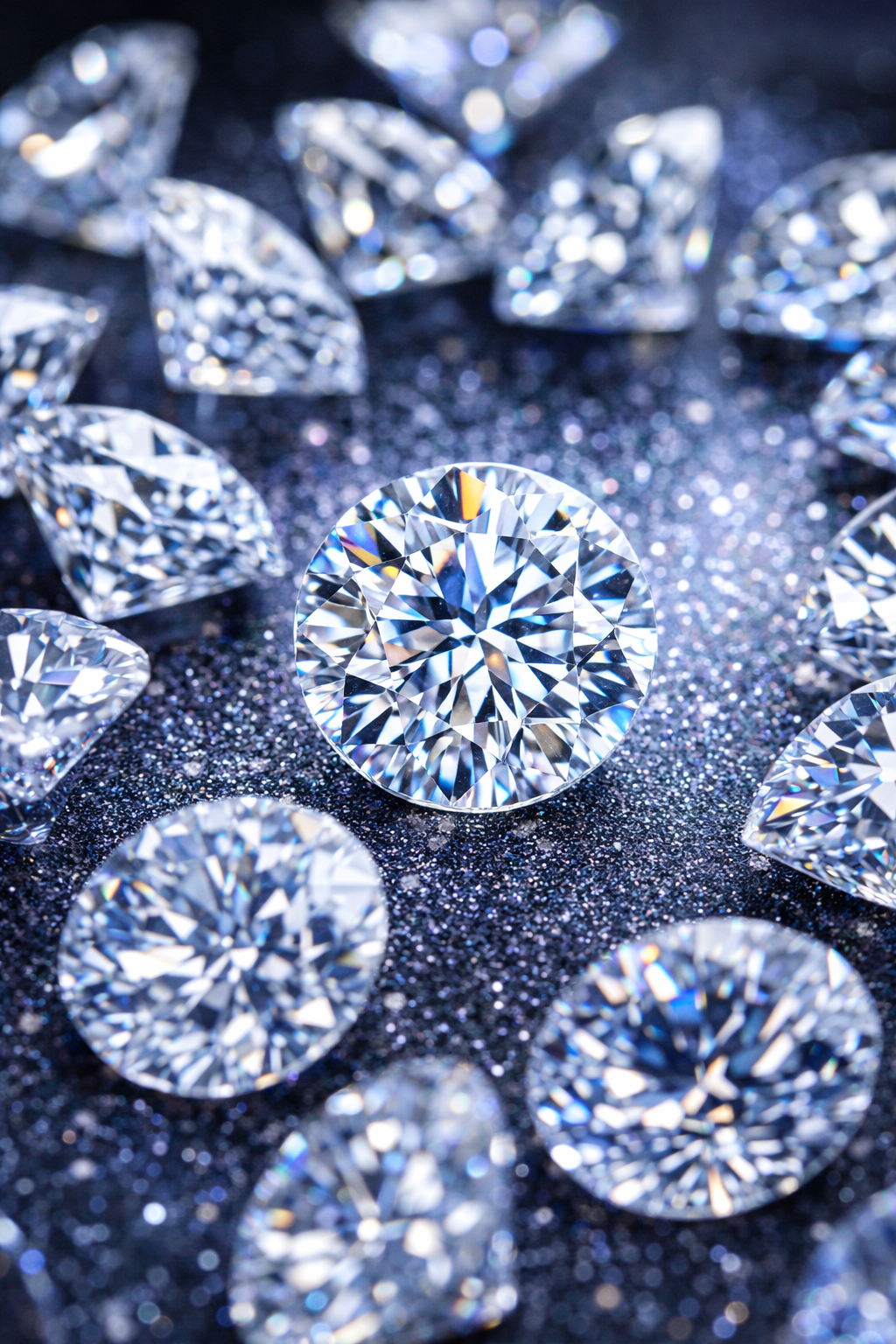 Do diamonds glow under black light?