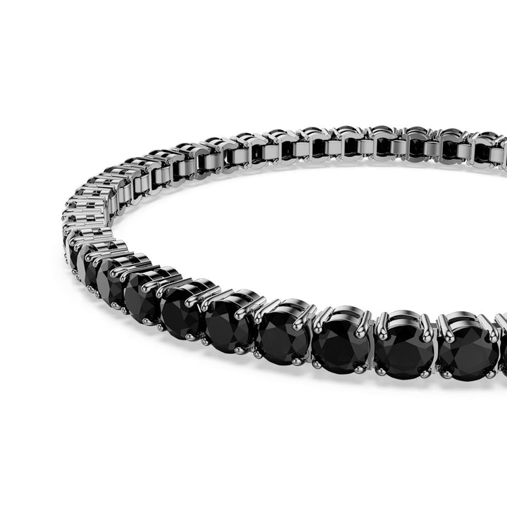 Swarovski Matrix Ruthenium Plated Bracelet With Black Zirconia's 5696031