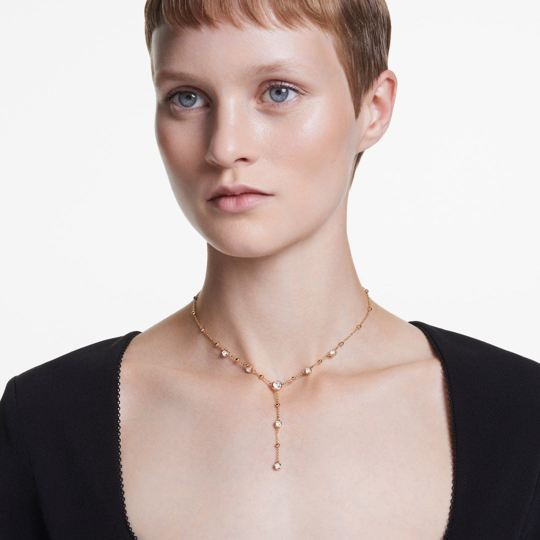 Swarovski Imber Gold-Tone Plated Necklace With Clear Crystals 5684510