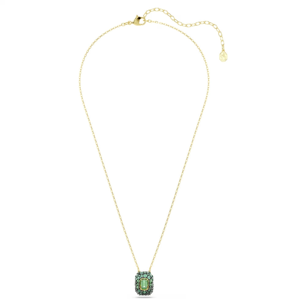Swarovski Sublima Gold-Tone Plated Necklace With Green Cubic Zirconia 5752884