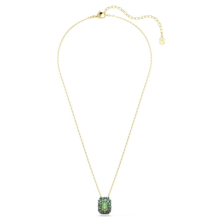 Swarovski Sublima Gold-Tone Plated Necklace With Green Cubic Zirconia 5752884