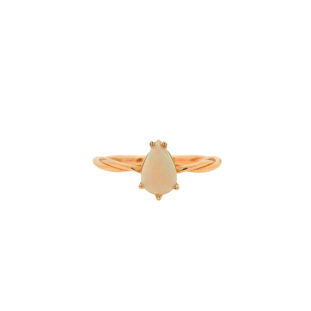 14K Rose Gold Opal Ring