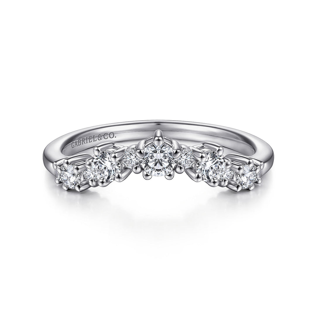 14K White Gold SI G/H 0.43 CTW Diamond Women's Wedding Band