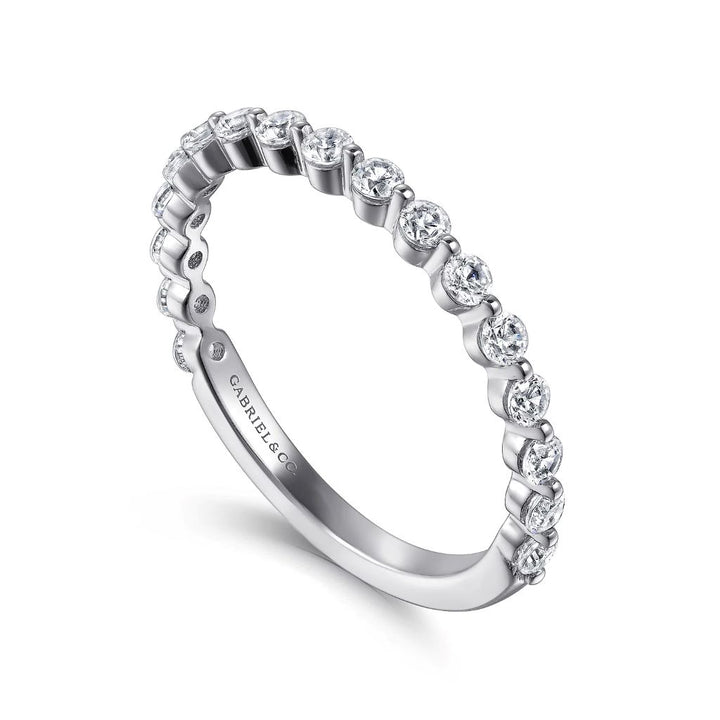 14K White Gold 0.51 CTW Diamond Anniversary Ring