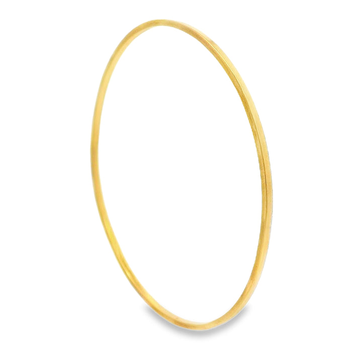 Estate - 10 Karat Yellow Gold 1.86mm Wide Plain Slip Bangle