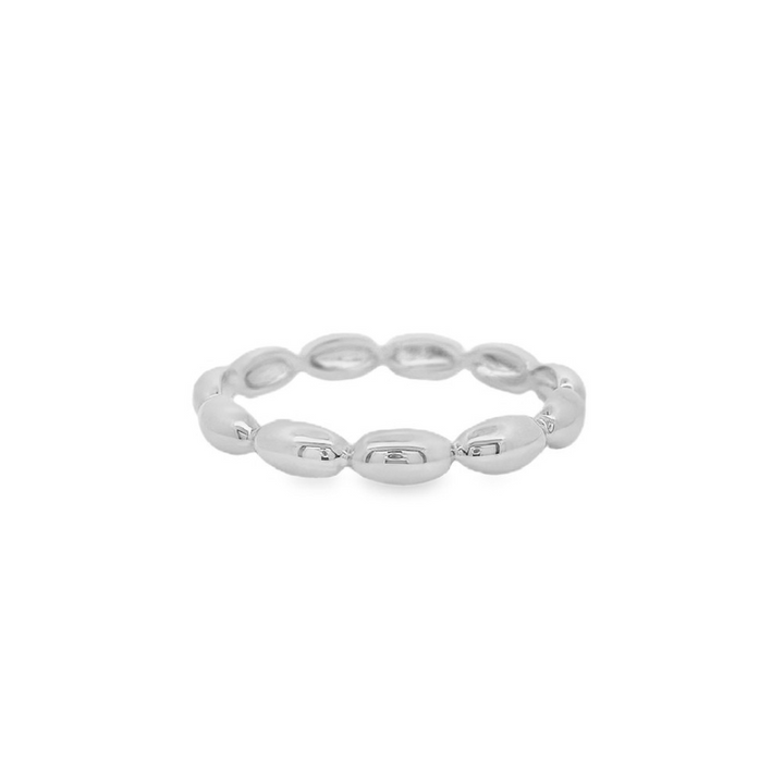 Women's 14K White Gold Ralf Mezger Polished Scalloped Edge Stacking Ring