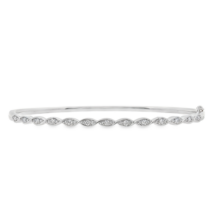 18K White Gold 0.35 CTW Diamond Bracelet