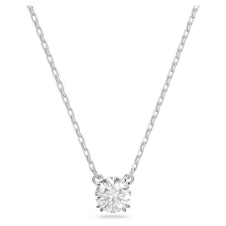 Swarovski Stilla Rhodium Plated Necklace With Clear Zirconia's 5636706