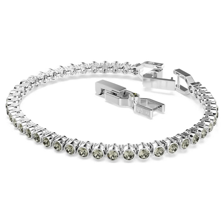 Swarovski Imber Rhodium Plated Bracelet With Black Crystals 5734238