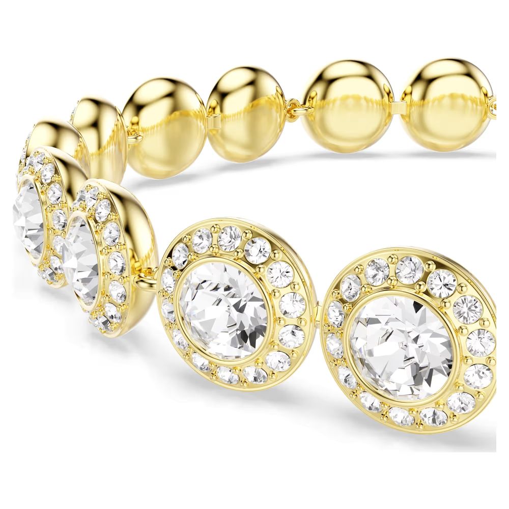 Swarovski Una Angelic Gold-Tone Plated Bracelet With Clear Crystals 5505469