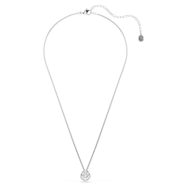 Swarovski Constella Rhodium Plated Necklace With Clear Cubic Zirconia 5738247