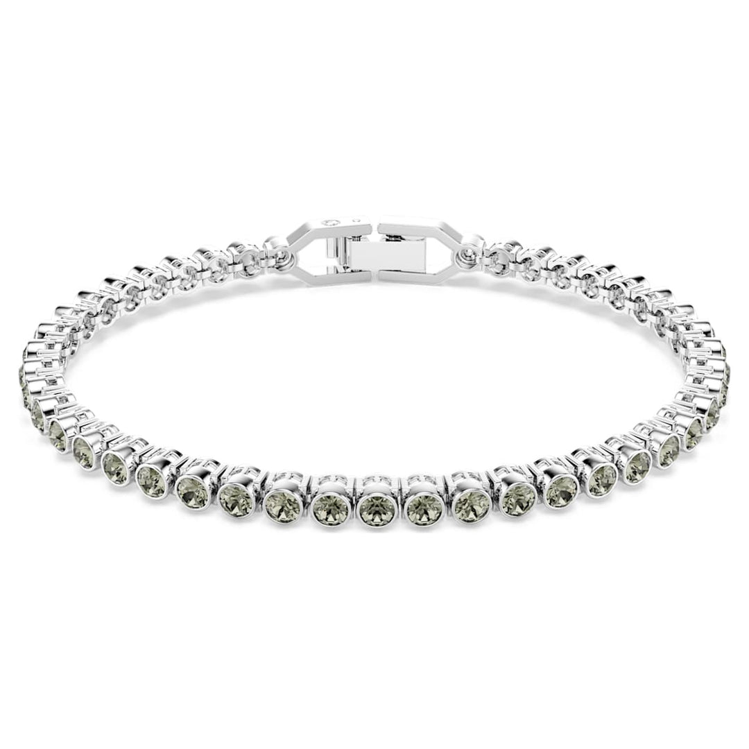 Swarovski Imber Rhodium Plated Bracelet With Black Crystals 5734238
