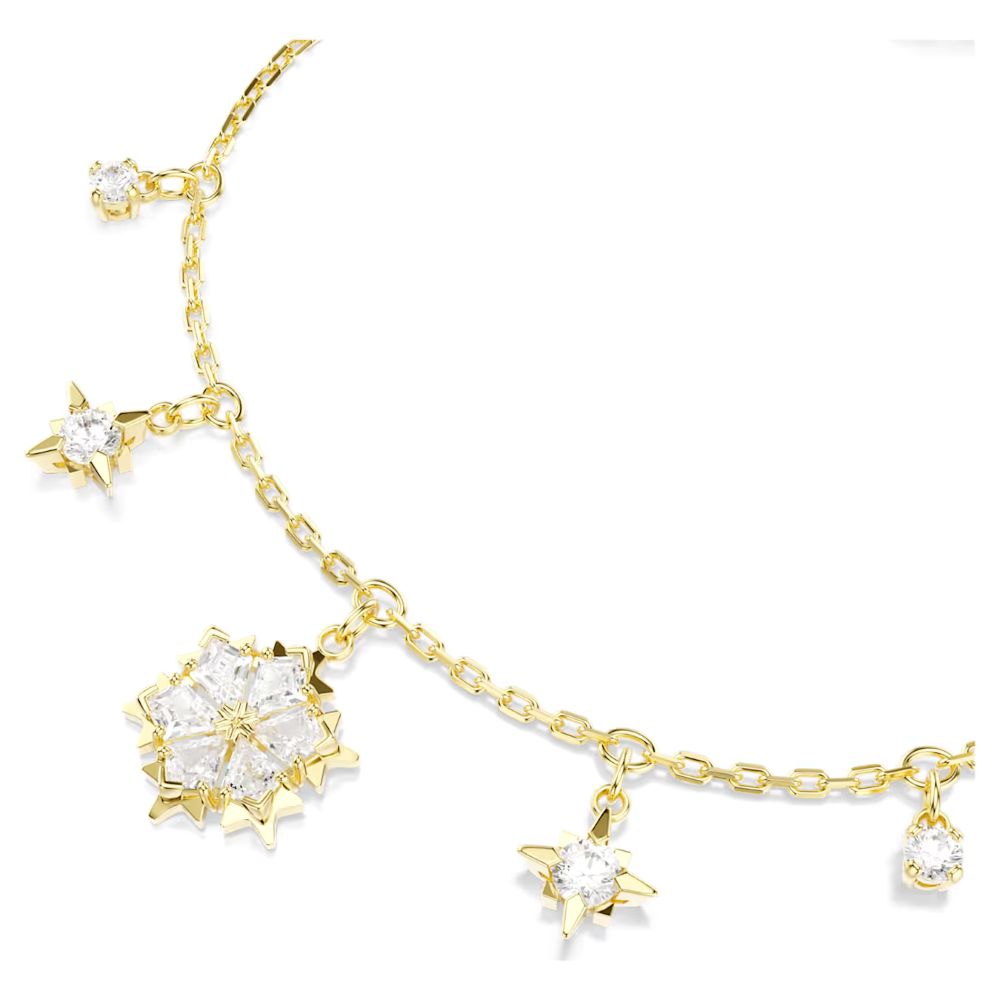 Swarovski Magic Evolution Collection Clear Crystal Adjustable Snowflake Motif Bracelet