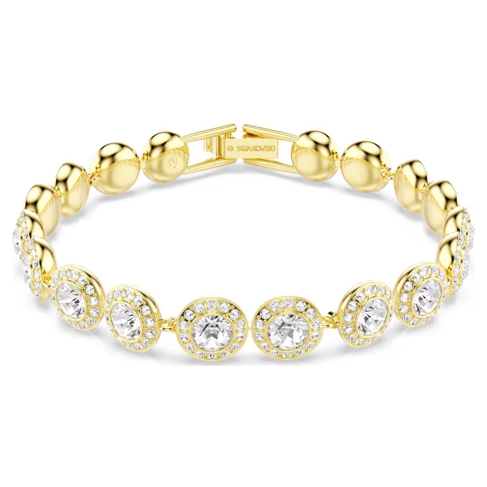 Swarovski Una Angelic Gold-Tone Plated Bracelet With Clear Crystals 5505469