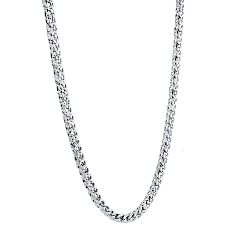 Italgem Stainless Steel Polished 3.5mm Round Franco 20" Chain