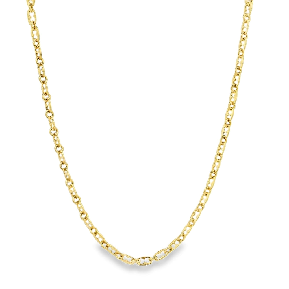 Estate - 18 Karat Yellow Gold Fancy Link 20" Chain