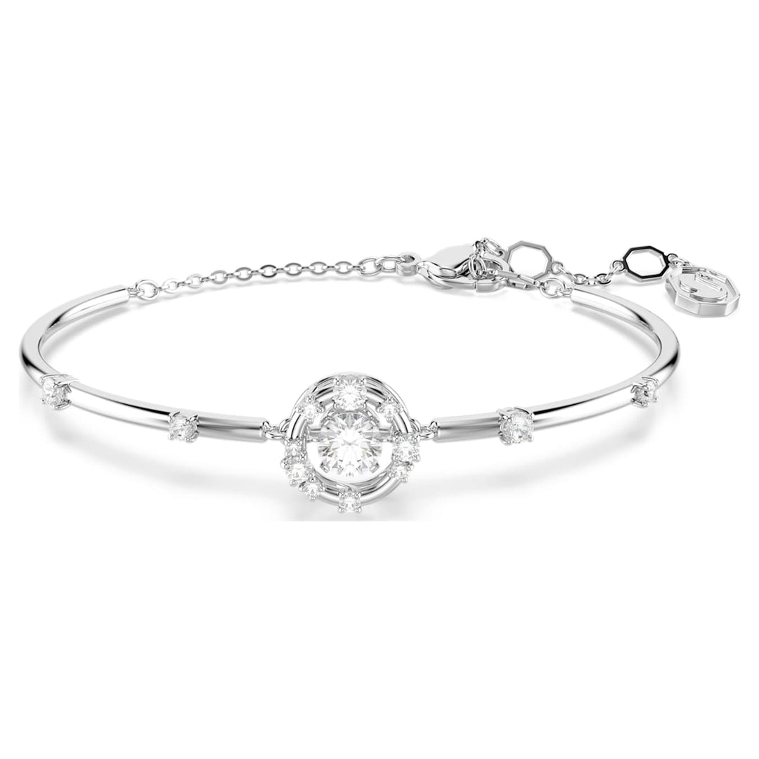 Swarovski Constella Rhodium Plated Bracelet With Clear Cubic Zirconia 5743523