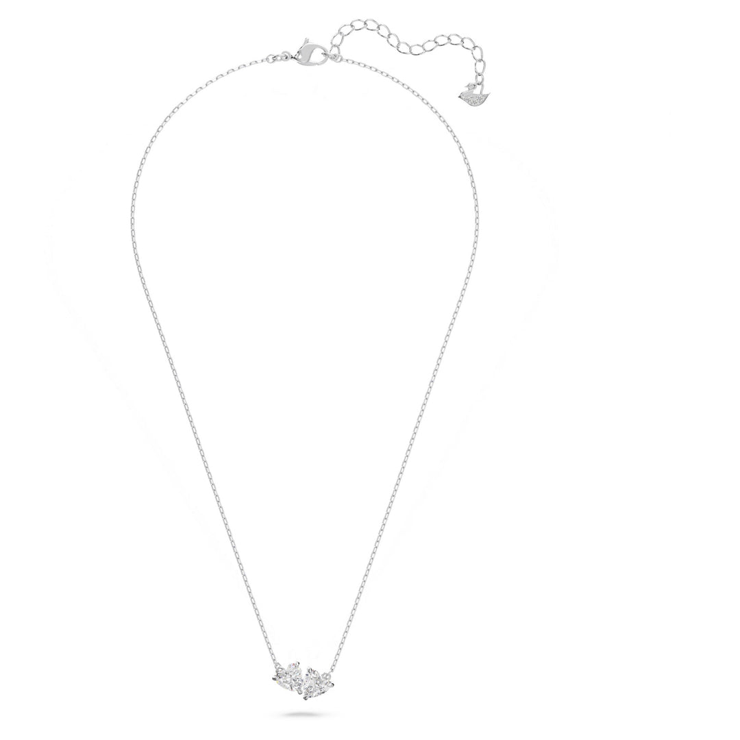 Swarovski Mesmera Attract Rhodium Plated Necklace With Clear Zirconia's 5517117