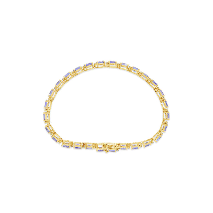 Women's 14K Yellow Gold 12.1 CTW And 1.10 TDW Diamond 7" Bracelet