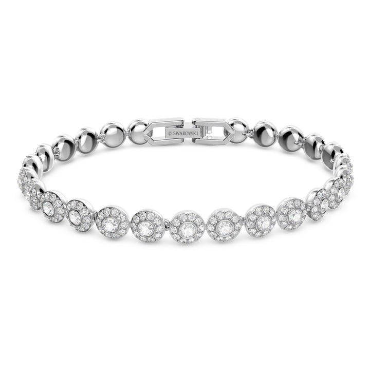 Swarovski Una Angelic Rhodium Plated Bracelet With Clear Crystals 5071173