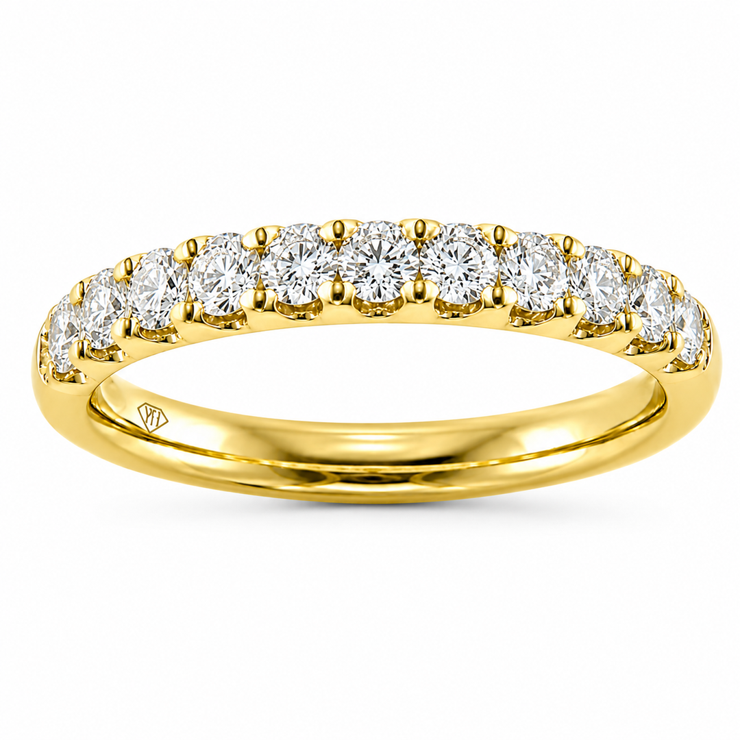 18K Yellow Gold VS2 F/G 0.75 CTW Diamond Women's Wedding Band