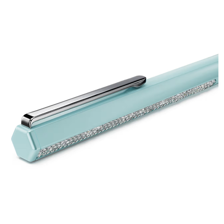 Blue Lacquered Swarovski Pen With Crystal Rocks