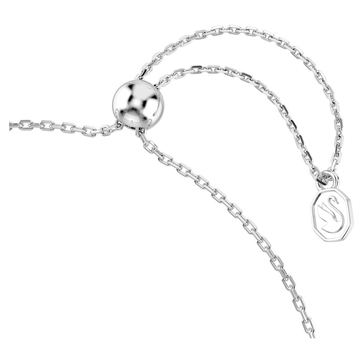 Swarovski Ariana Grande Rhodium Plated Flower Motif Bracelet With Multicoloured Cubic Zirconias And Crystal Pearl 5749187