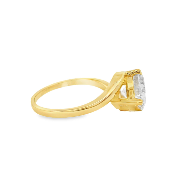 14K Yellow Gold 2.50 CTW LAB Grown Diamond Ring