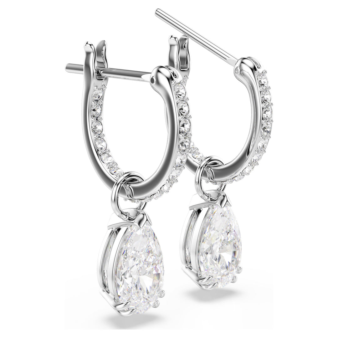 Swarovski Millenia Rhodium Plated Drop Earrings With Clear Zirconia's 5636716