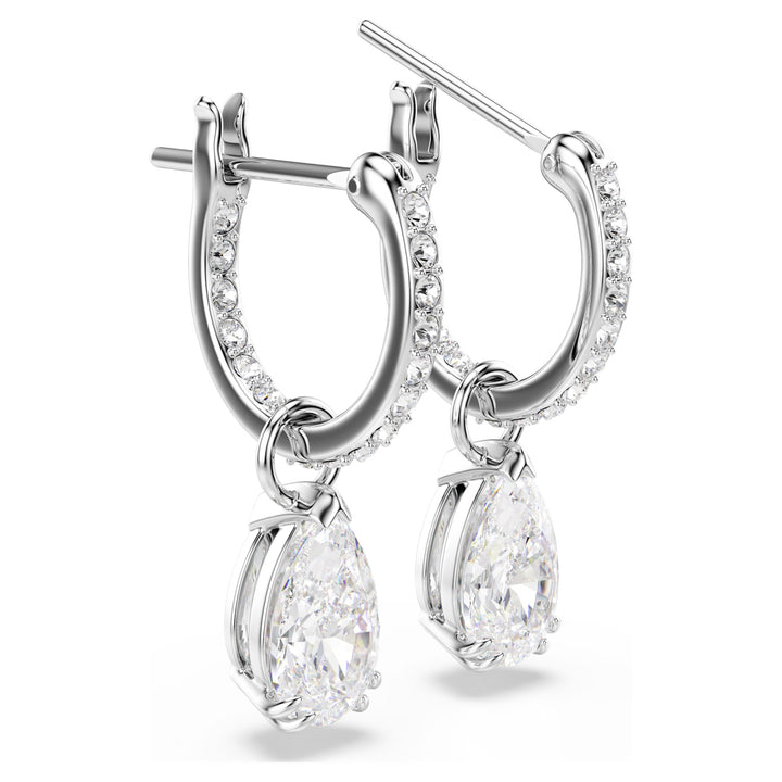 Swarovski Millenia Rhodium Plated Drop Earrings With Clear Zirconia's 5636716
