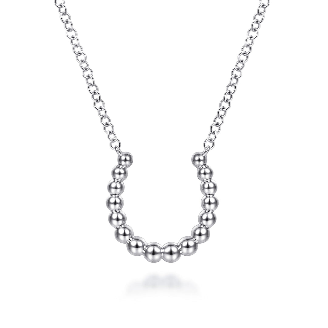 Sterling Silver Gabriel & Co. Horseshoe Bujukan Necklace