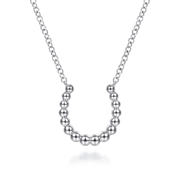 Sterling Silver Gabriel & Co. Horseshoe Bujukan Necklace
