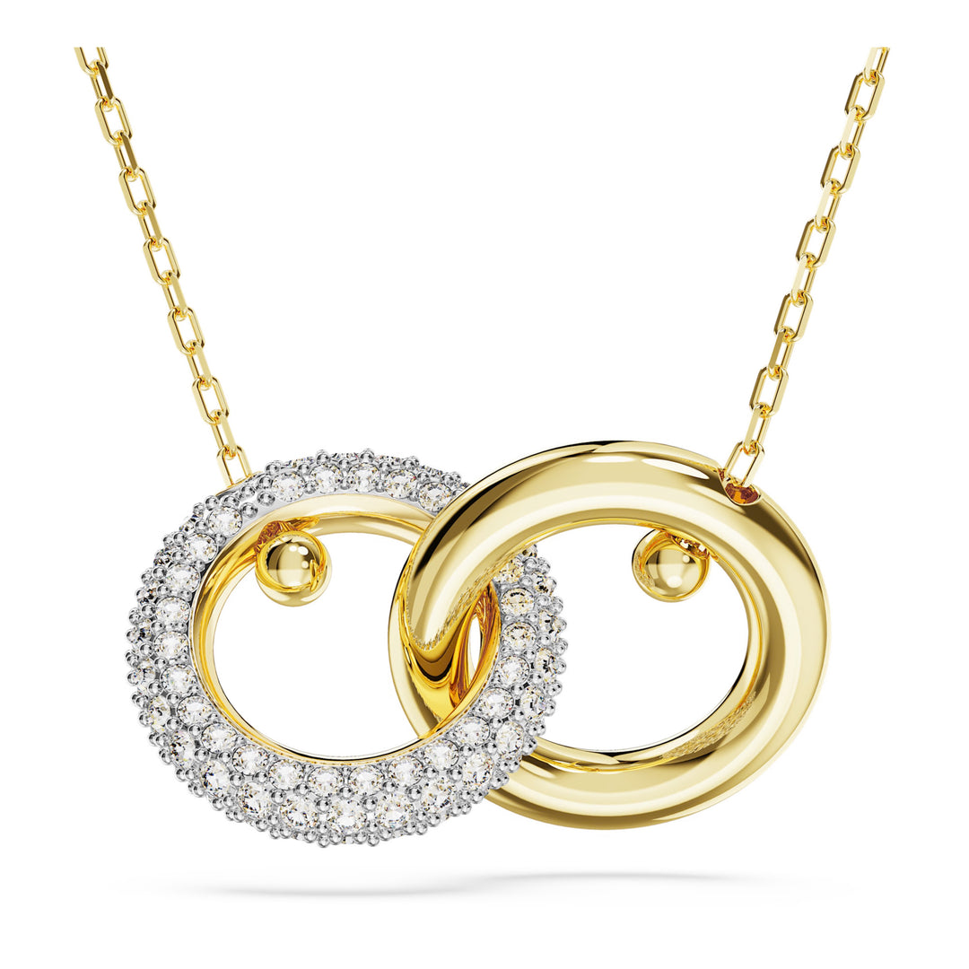Swarovski Dextera Gold-Tone Plated Necklace With Clear Zirconia's 5668820