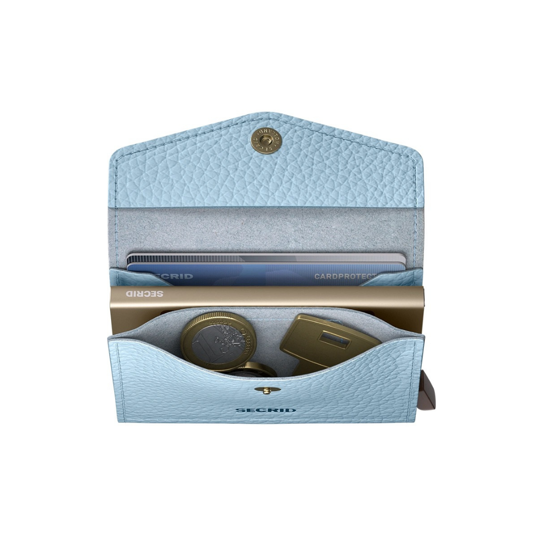 Secrid Pebble Ice Blue Envelope Wallet