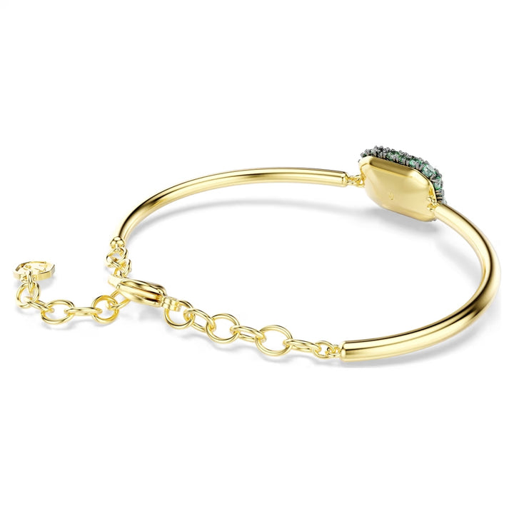 Swarovski Sublima Gold-Tone Plated Bangle With Green Cubic Zirconia 5758457