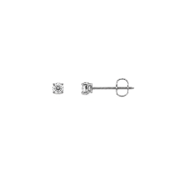 14K White Gold 0.15 CTW Lab Grown Diamond Stud Earrings