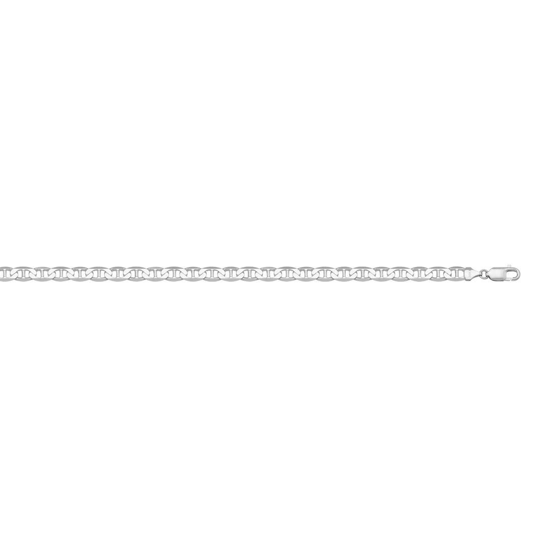 10K White Gold Medium 2.6mm Anchor Link 22" Chain