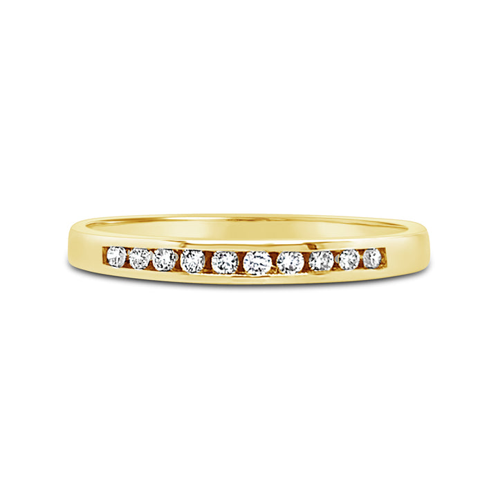 14K Yellow Gold 0.10 CTW Diamond Anniversary Band