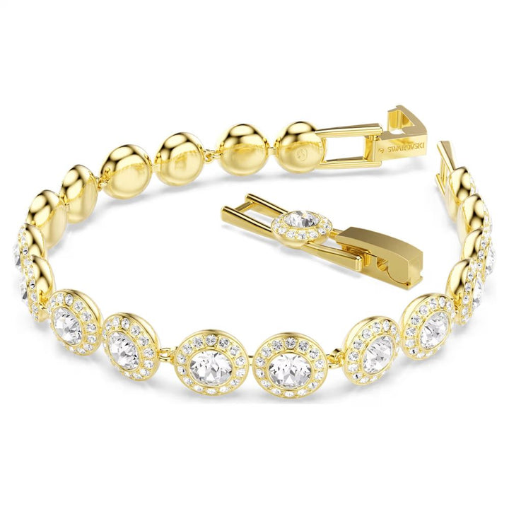 Swarovski Una Angelic Gold-Tone Plated Bracelet With Clear Crystals 5505469