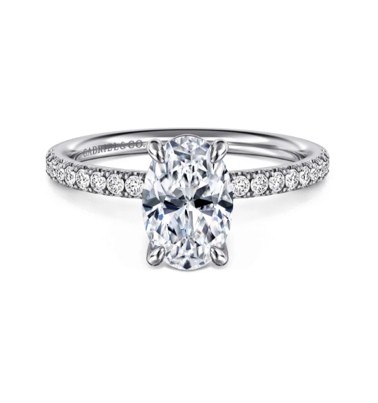 Women's 14K White Gold Classic 0.20 CTW Diamond Semi-Mount Engagement Ring
