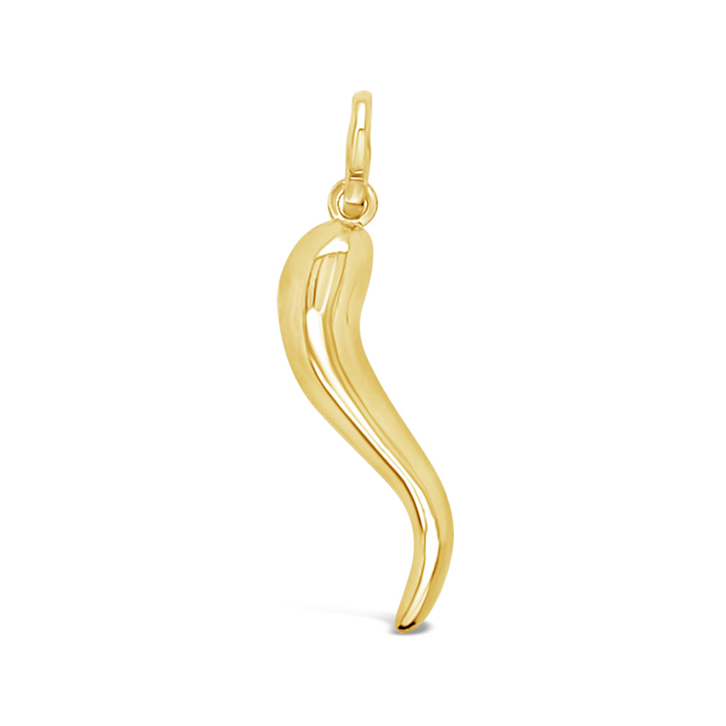 18K Yellow Gold Small Horn Pendant