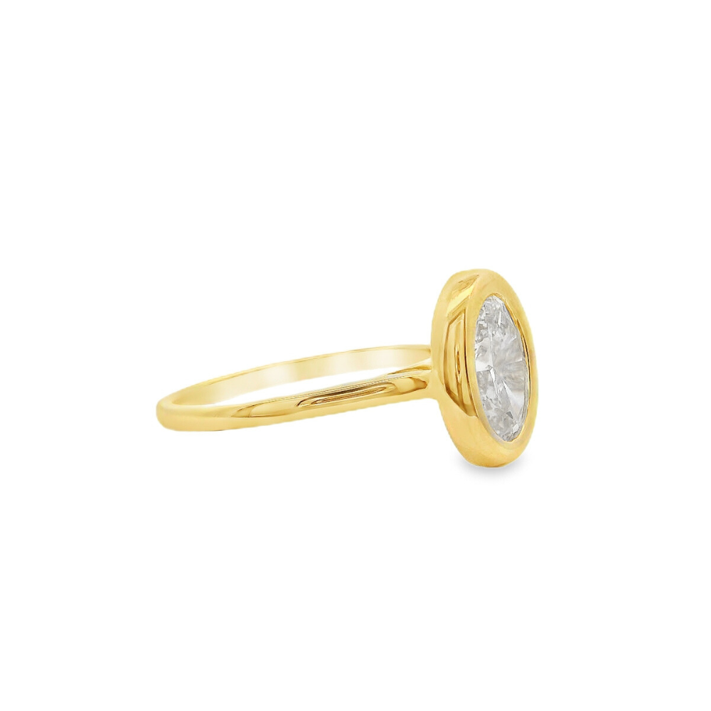 Women's 14K Yellow Gold 1.50 CTW LAB Grown Diamond Ring