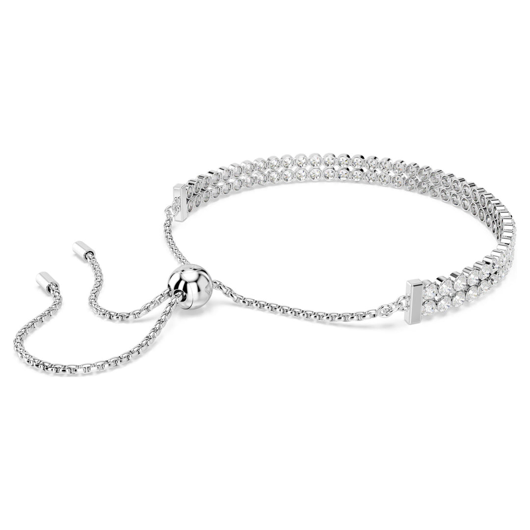 Swarovski Matrix Rhodium Plated Bracelet With Clear Zirconia's 5678252