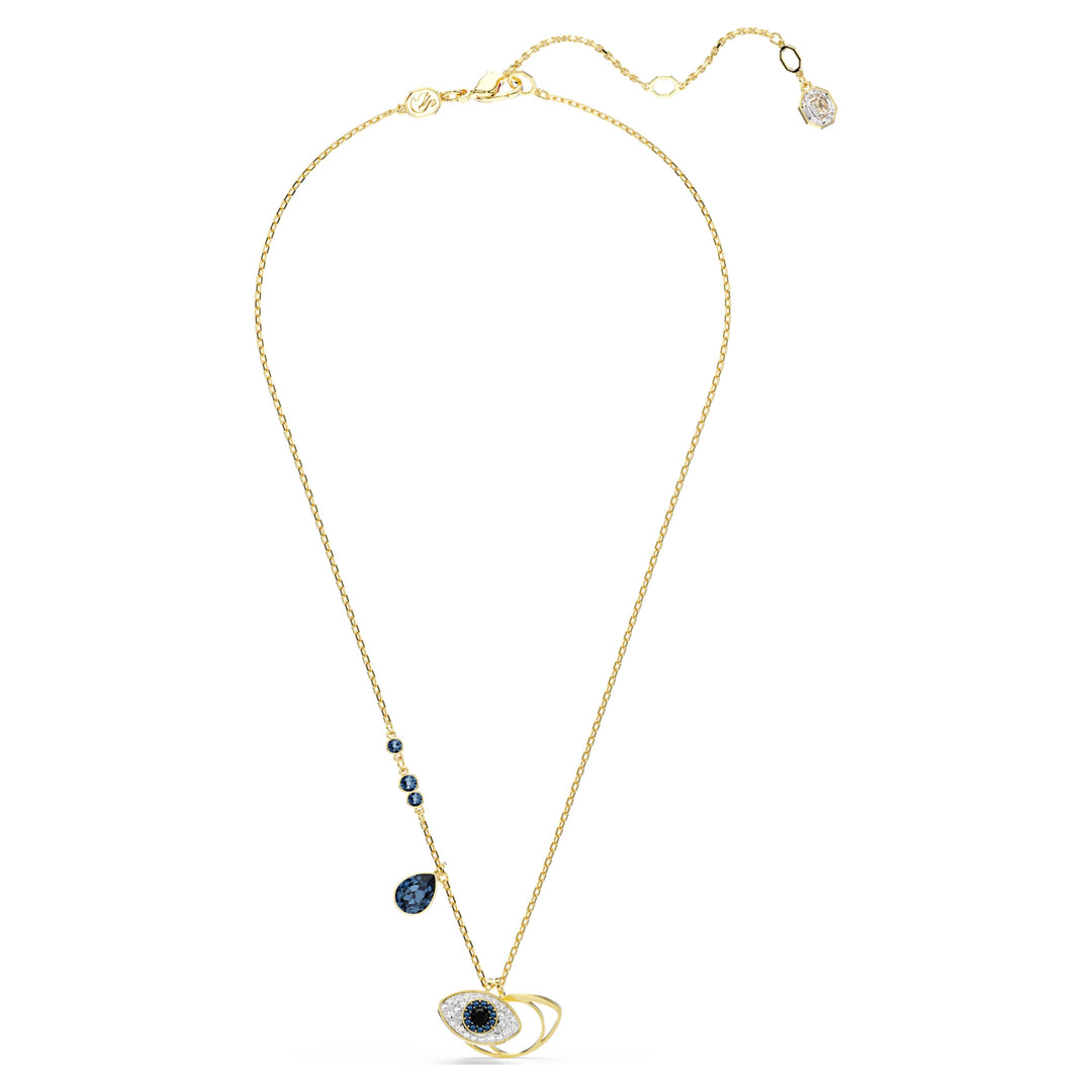Swarovski Symbolica Gold-Tone Plated Necklace With Blue Crystals 5692178