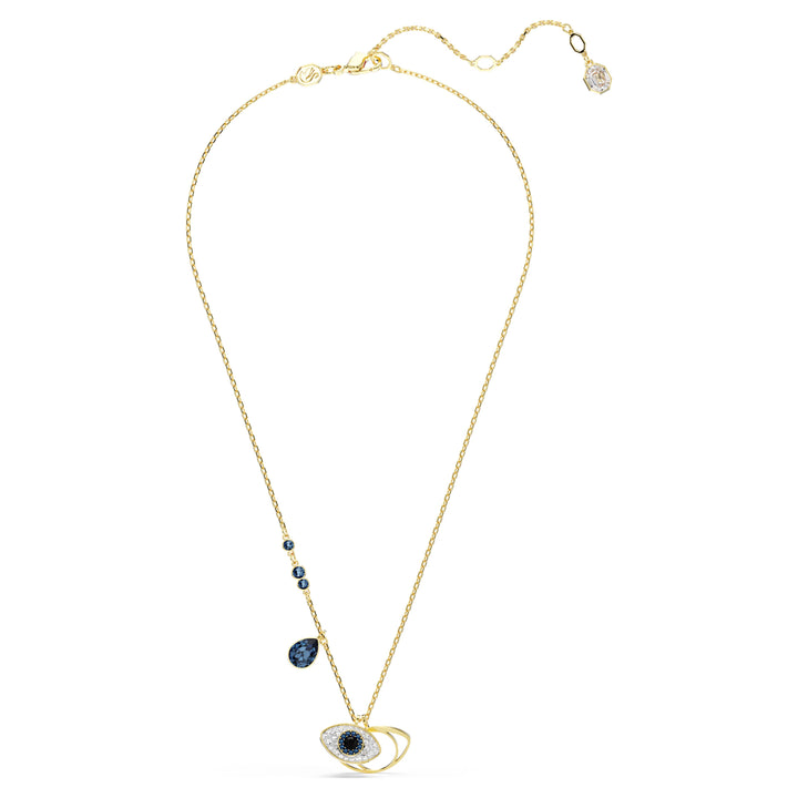 Swarovski Symbolica Gold-Tone Plated Necklace With Blue Crystals 5692178