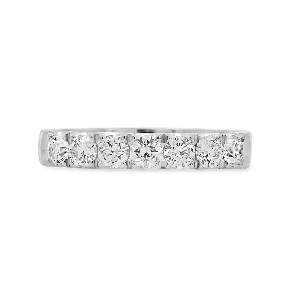 Women's 18K White Gold 1.36 CTW Diamond Anniversary Ring