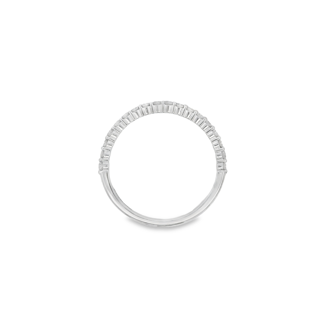 14K White Gold 0.36 CTW Diamond Women's Wedding Band