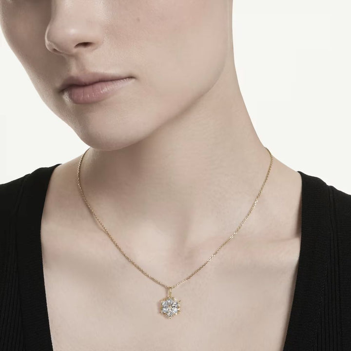 Swarovski Magic Evolution Gold-Tone Plated Snowflake Necklace