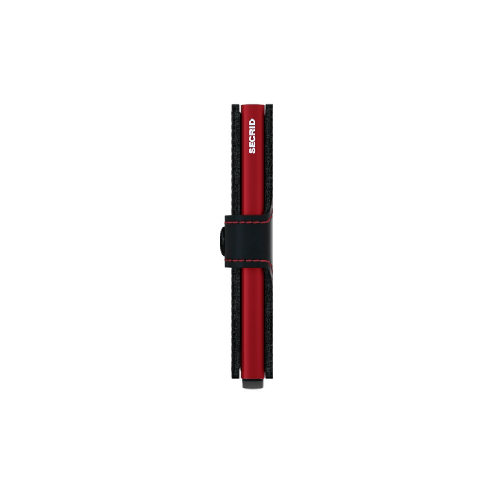 Secrid Matte Black And Red Miniwallet