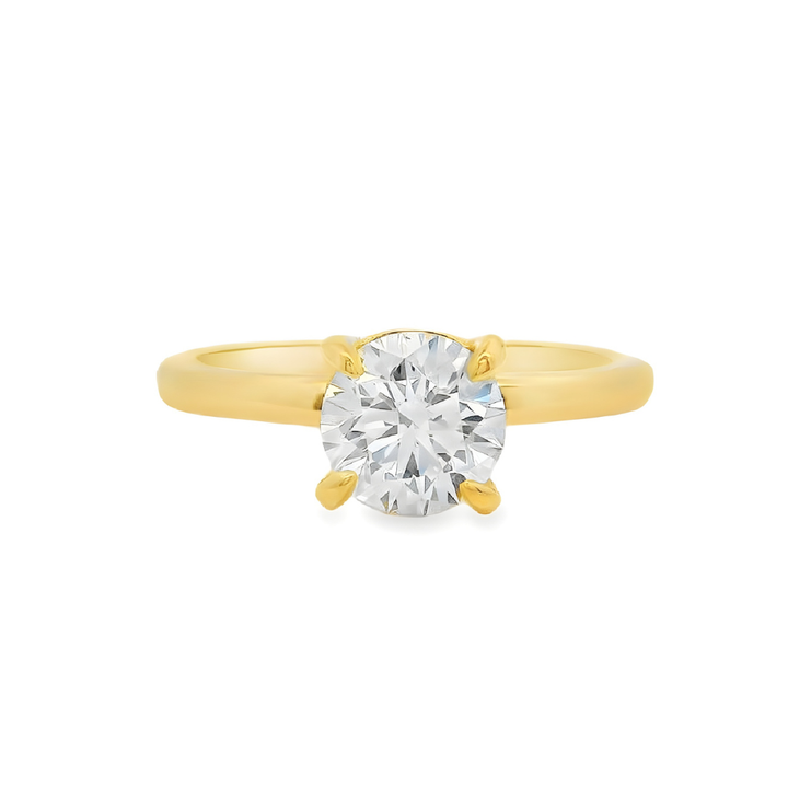 Women's 14K Yellow Gold Solitaire Ring Mount (420-00138)